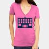 Tultex 214 - Ladies' Slim Fit Fine Jersey V-Neck Thumbnail