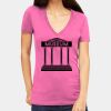 Tultex 214 - Ladies' Slim Fit Fine Jersey V-Neck Thumbnail