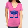 Tultex 214 - Ladies' Slim Fit Fine Jersey V-Neck Thumbnail