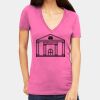Tultex 214 - Ladies' Slim Fit Fine Jersey V-Neck Thumbnail