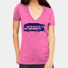 Tultex 214 - Ladies' Slim Fit Fine Jersey V-Neck Thumbnail