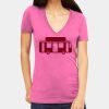 Tultex 214 - Ladies' Slim Fit Fine Jersey V-Neck Thumbnail