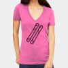 Tultex 214 - Ladies' Slim Fit Fine Jersey V-Neck Thumbnail